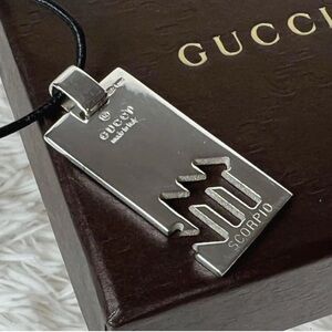 Gucci Silver Scorpio Pendant Necklace